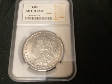 MORGAN SILVER DOLLAR REPLICA IN CASE