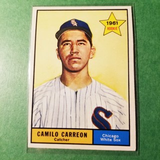 1961 - TOPPS BASEBALL CARD NO. 509 - CAMILO CARRREON ROOKIE - WHITE SOX - EXMT-NRMT+