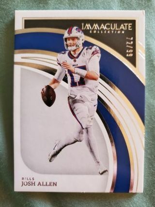 2022 Panini Immaculate Collection Josh Allen
