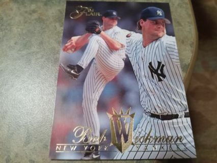 1994 FLAIR BOB WICKMAN NEW YORK YANKEES BASEBALL CARD# 325