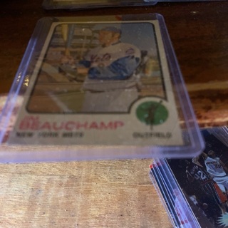 1973 topps Jim beauchamp baseball card 