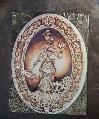 Woodburning Postcard 