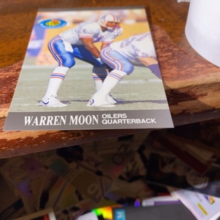 1991 fleer ultra performers warren moon football card 