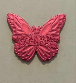 Rare Pink Butterfly Doubloon Coin New Orleans Mardi Gras