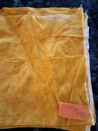 Yellow cotton fabric 44 and half x 47 l + MORE