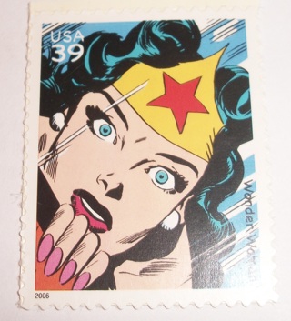 Scott #4084c, Wonder Woman, One Useable 39¢ US Postage Stamp