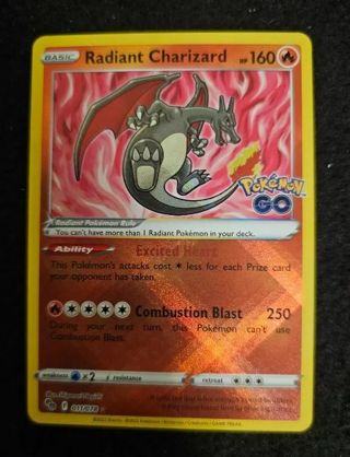 NM Secret Rare Radiant Charizard Reverse Holo SWSH Pokemon card