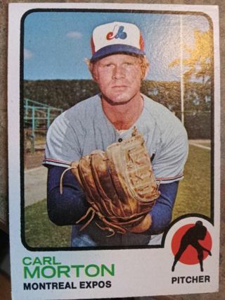 1973 T.C.G. CARL MORTON MONTREAL EXPOS BASEBALL CARD# 331