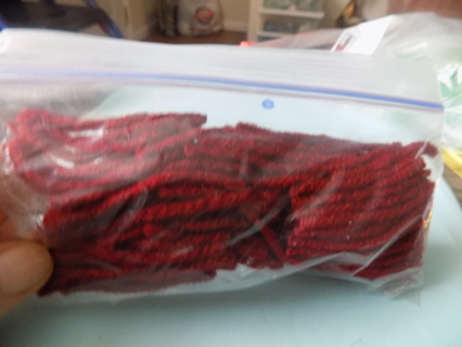 Snack bag of marroon hook latch yarn