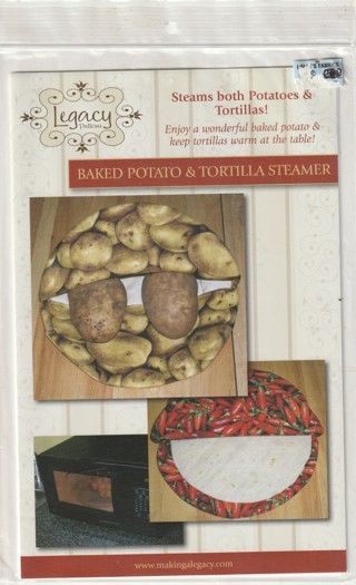 NIP Sewing Pattern and Directions: Baked Potato & Tortilla Steamer 