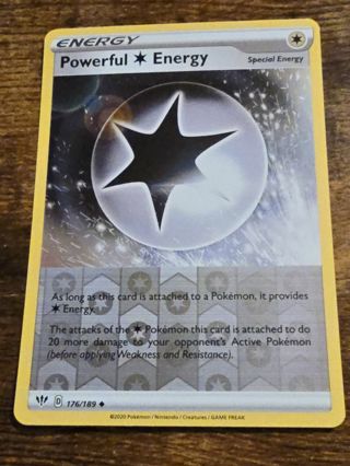 Pokemon Powerful Energy reverse holo 176/189