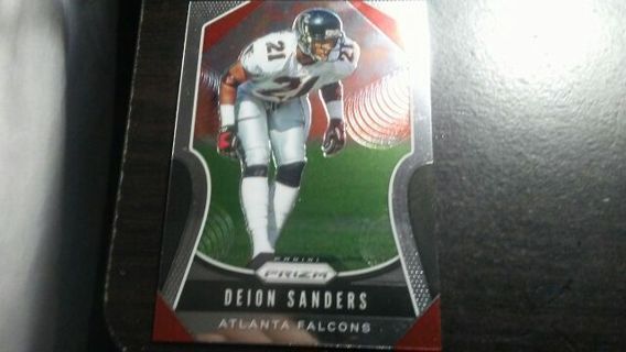 2019 PANINI PRIZM DEION SANDERS ATLANTA FALCONS FOOTBALL CARD# 295