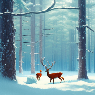 Listia Digital Collectible: Deer♥️Snow