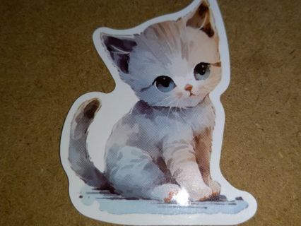 Cat Cute 1⃣ vinyl sticker no refunds regular mail only Very nice quality!