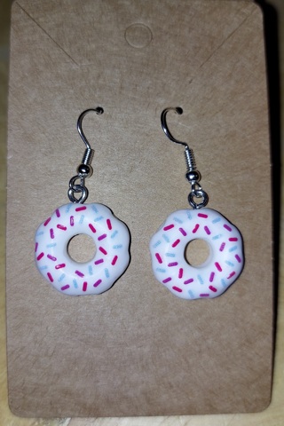 3 Donut Earrings Choice One