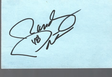 Randy Porter NASCAR Autographed 3x5 Index Card