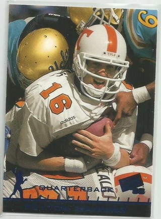 1998-Press Pass-Card #1-Peyton Manning-Tennessee Volunteers