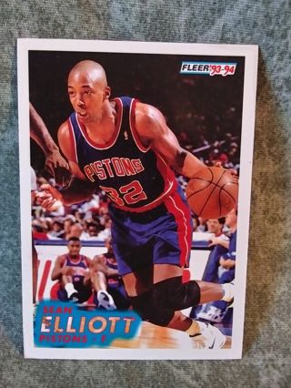 Basketball Trading Card Sean Elliott