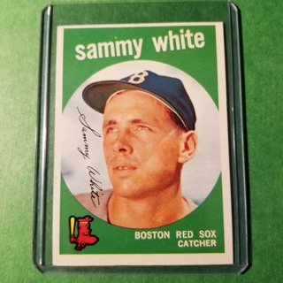 1959 - TOPPS NRMT - MINT BASEBALL - CARD NO. 486 - SAMMY WHITE - RED SOX