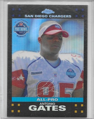 Antonio Gates 2007 Topps Chrome Refractor #TC155