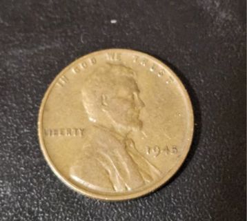 1945 Copper Lincoln Wheat Cent