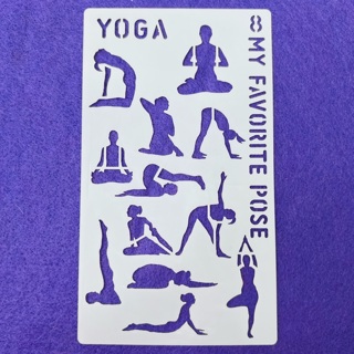 Yoga Stencils Bulletin Board Newsletter 