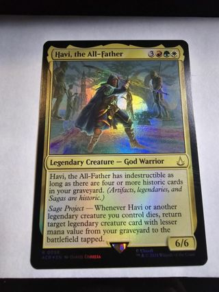 Magic the gathering mtg Havi the All Father foil card Assassins Creed