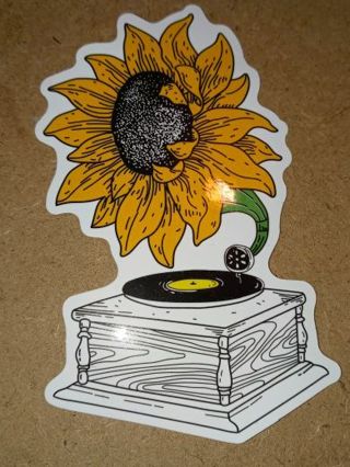 Flower nice one very big vinyl sticker no refunds I send all regular mail nice quality