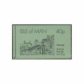 1973 Isle of Man complete 40p booklet of 16 MNH