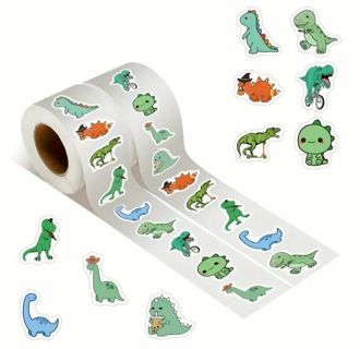 ↗️⭕(10) 1" COLORFUL BABY DINOSAUR STICKERS!! (SET 2 of 2)⭕