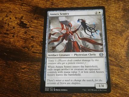 Magic the gathering mtg Annex Sentry Phyrexia All Will be one