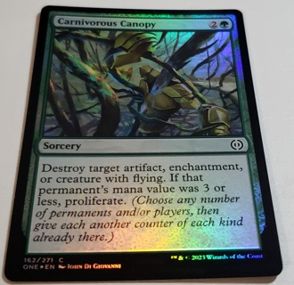MTG ✨ Carnivorous Canopy 162/271 Foil  Phyrexia: All Will Be One (ONE) ✨ Magic the Gathering (2023)