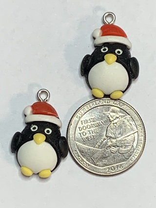 ❄PENGUIN CHARMS~#9~SET OF 2 CHARMS~FREE SHIPPING❄