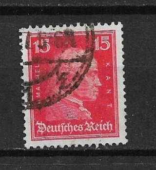 1926 Germany Sc356 15pf Immanuel Kant used