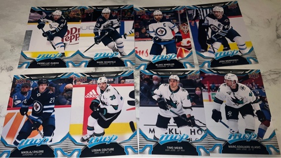 Lot of 8 NHL MVP Stars! Sharks & Jets