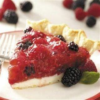 Blackberry Cheese Pie recipe card