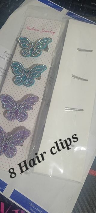 8 Hair Clips