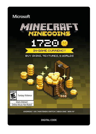 Microsoft  Minecraft: Minecoins Pack: 1720 Coins [Digital Code] Xbox & Windows 