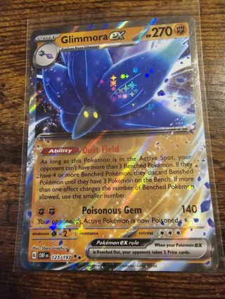 Pokemon Glimmora EX 123/197 double rare card