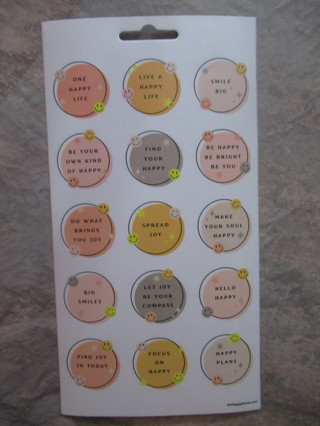 New sheet of Colorful ENCOURAGEMENT for LIFE stickers.