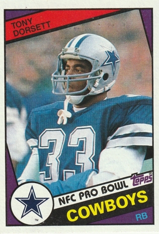 1984 Topps #238 Tony Dorsett Dallas Cowboys Football Card 