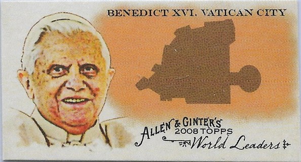 2008 Topps Allen and Ginter Mini World Leaders #WL17 Benedict XVI