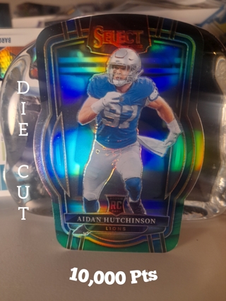 2022 Aidan Hutchinson Rookie DieCut Refractor