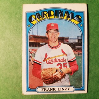 1972 - TOPPS BASEBALL CARD NO. 243 - FRANK LINZY - CARDINALS