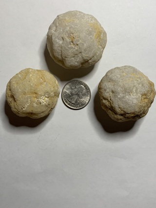 3 GEODES~THESE ARE ABLE TO BE CAREFULLY CRACKED OPEN~LOT 2~FREE SHIPPING!