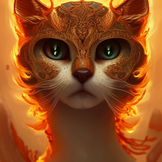 Listia Digital Collectible: Fire Cat