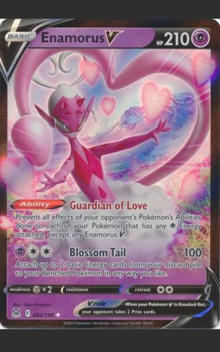 NM Ultra Rare Enamorus V Pokemon card TCG SWSH