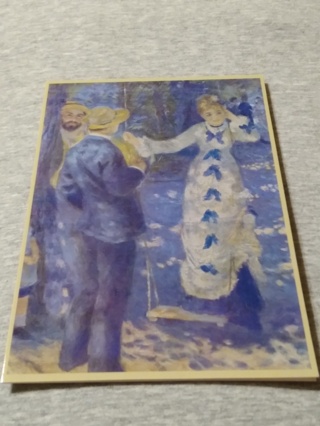 Impressionist Greeting Card - PIERRE-AUGUSTE RENOIR THE SWING, 1876