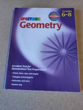 Unused Book Geometry Grades 6-8