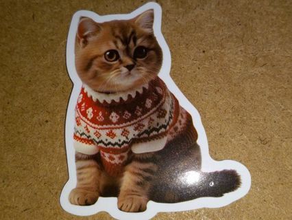 Cat Cute nice 1⃣ vinyl sticker no refunds regular mail only Very nice quality!